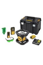 Dewalt DCE079D1G XR Self Level Rotary Laser, 18 V, Yellow/Black, Set of 8 Pieces