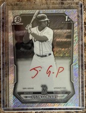 2026 Bowman Chrome Justin Gonzalez Black & White Shimmer Red Ink Auto SP