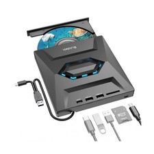 SUIDEK External CD DVD Drive for Laptop, USB C Portable CD/DVD /-RW Burner D...
