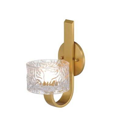 Natural Aged Brass LED Wall Sconce from the Elysian Collection