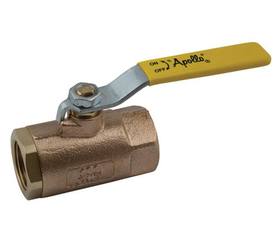 Apollo 3/4'' 70-104-27 Bronze 2 Piece Ball Valve w/ SS Latch-Lock Lever & Nut