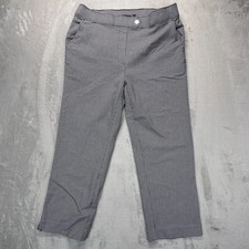Rafaella Ankle Pants Womens 10 Black White Ho...