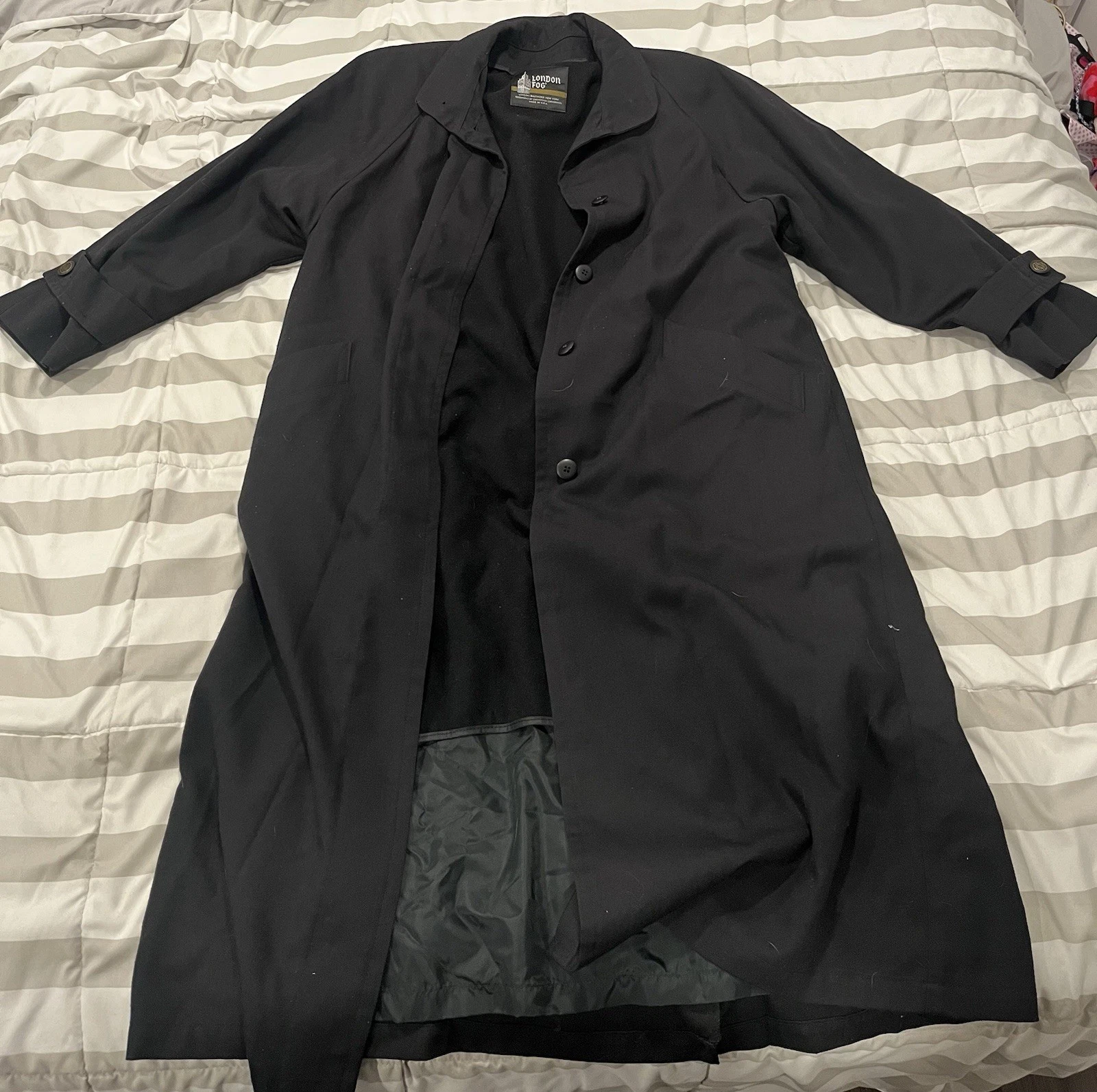 black london fog trench coat 12 regular Vintage