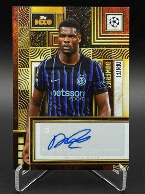 Topps Deco Current Stars Denzel Dumfries /25 Auto Inter Mailand Champions League