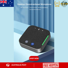 Wireless Conference Speakerphone USB Bluetooth 4 Mic for PC Laptop Meetings
