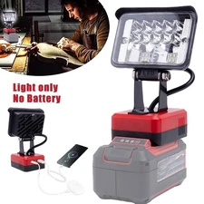 LED Work Light For OZITO / Einhell 18V Li-Ion Battery w/USB Type-C Fast Charge