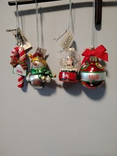 Set 4 Ganz Christmas Ornaments  Snowman  More New Unboxed Personalized