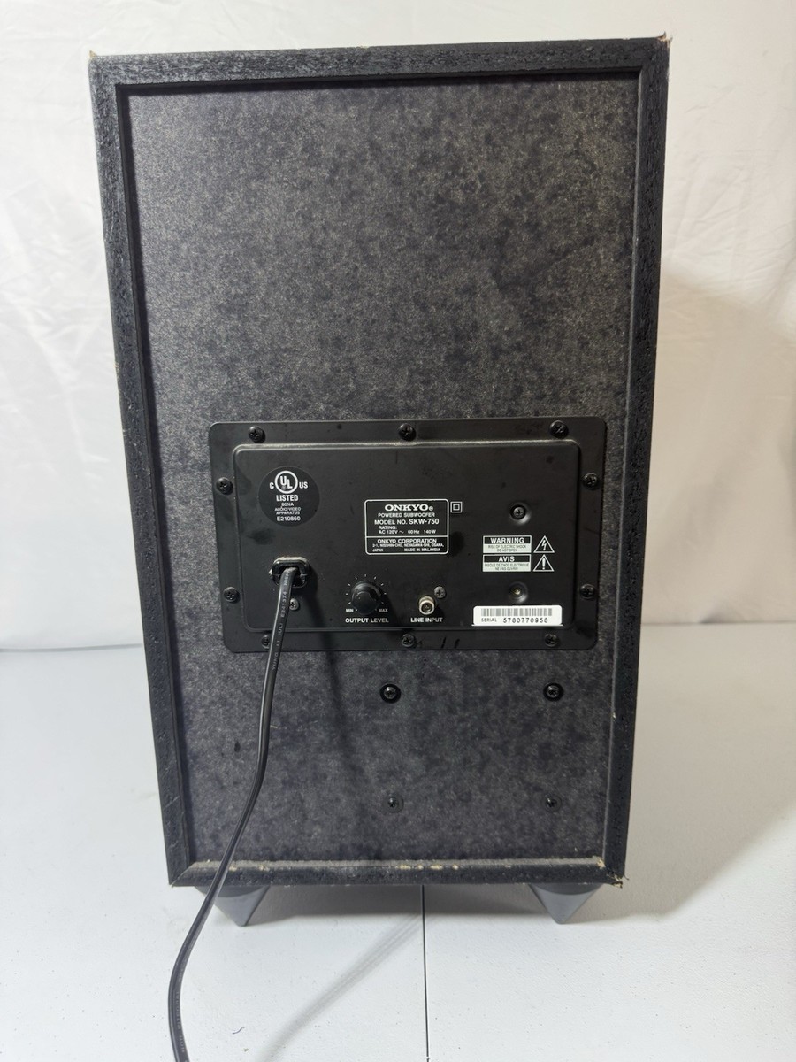 Onkyo Powered Subwoofer 140 Watts SKW-750X - 10 inch Tested | eBay