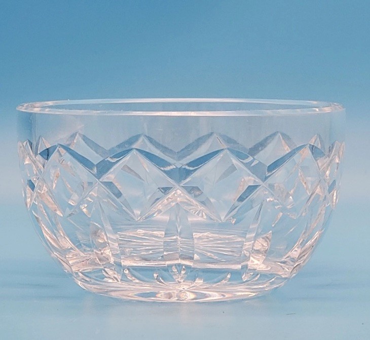 Vintage Waterford Kerry Crystal Clear Candy Nut Sugar Bowl Trinket Dish