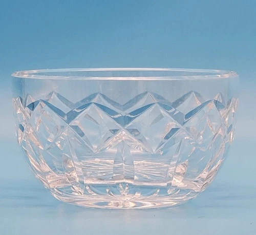 Waterford VTG Round Clear Crystal ‘Kerry’ Candy Nut Open Sugar Bowl Trinket Dish
