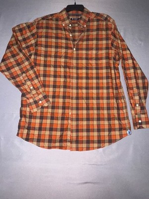 Daniel Cremieux Shirt Mens L Large Signature Collection Cotton Plaid Button Down