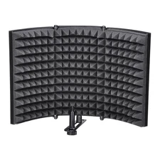 3Panel 13x10" Microphone Soundproof Filter Vocal Recording Foam Isolation Shield
