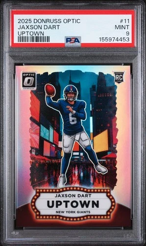 2025 Donruss Optic Jaxson Dart Base (PSA 9)