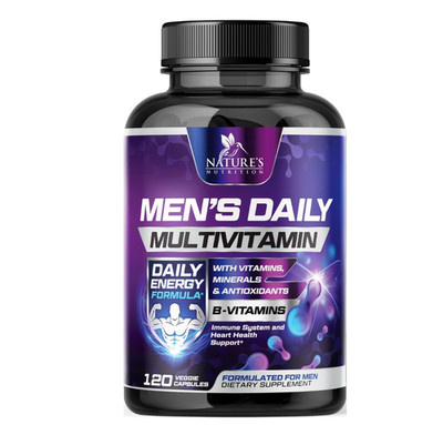 Multivitamin for Men Vitamin A, C, D, E, Zinc, Calcium, Multivitamins for Immune