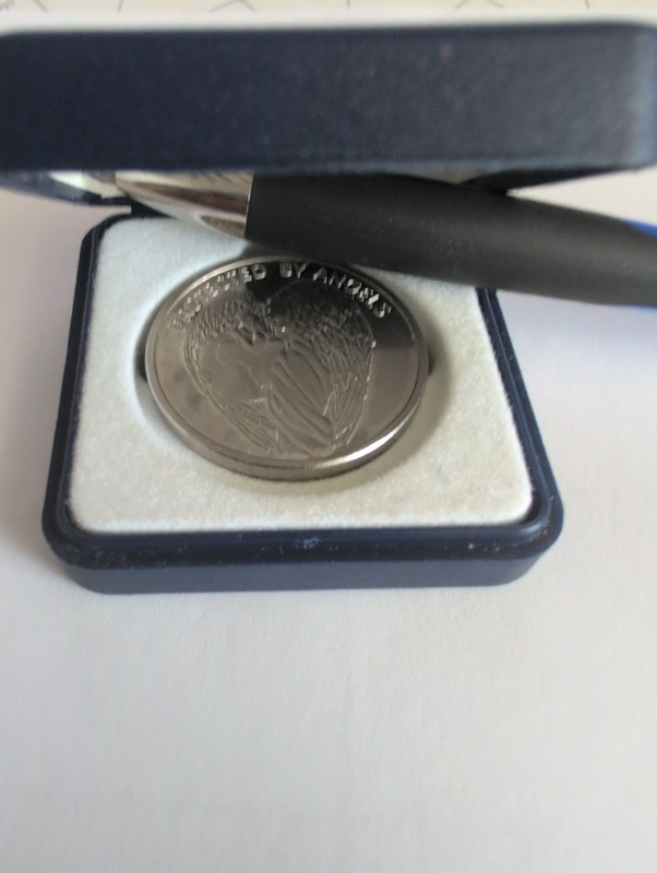 Protected by Angels double sided angel prayer coin - Angelstar