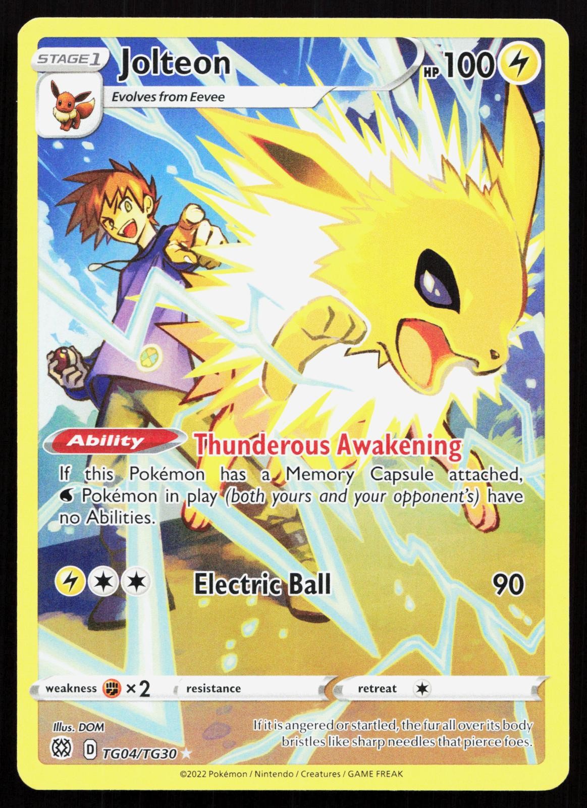 JOLTEON TG04/TG30 HOLO BRILLIANT STARS TRAINER GALLERY POKEMON LP