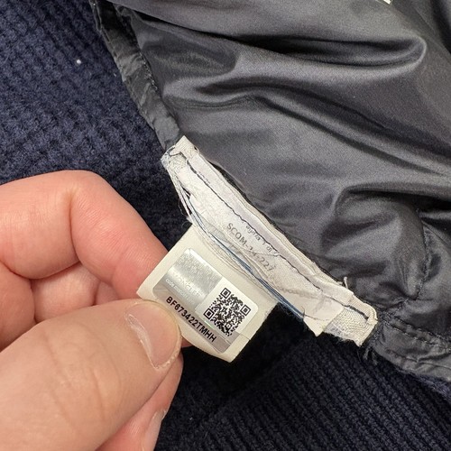 Cárdigan Moncler Tricot Azul Marino Talla XXL Se Ajusta a Grande 100% Auténtico - Imagen 10 de 14
