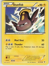 Stunfisk (42) 42/101 Noble Victories Pokemon Lightly Played LP