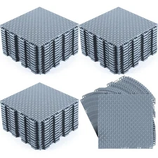 Huwena 50 Pack Drainage Mats Interlocking Tiles 10" x 10" Rubber Floor Tiles ...