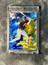 Jacob Gonzalez 2025 Panini Crusade Blue & Yellow Cracked Ice SSP Prizm Parallel