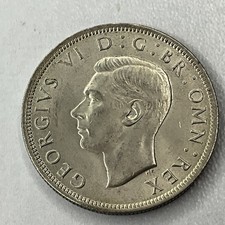 Lovely George VI Silver Half Crown 1943 Coin In Good Condition