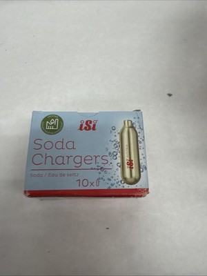 10x 8.4 grams ISI CO2 Steel Soda Siphon Chargers Seltzer Drinks More Fizz