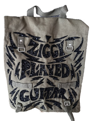 John Richmond Beaded Shoulder Bag / Backpack David Bowie ''Ziggy Played Guitar'
