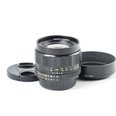 Voigtlander NOKTON 55mm F/1.2 SLII S Nikon F Ai-s Black Rim W/Hood US Stock