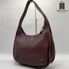 VINTAGE COACH 9033 Ergo Shoulder Bag Brown Leather Vintage USA Costa Rica