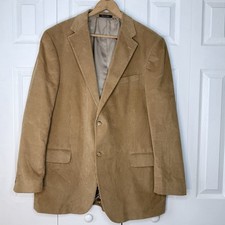 Lands' End Men's Corduroy Sport Coat Two Button Casual Jacket Size 44L Brown