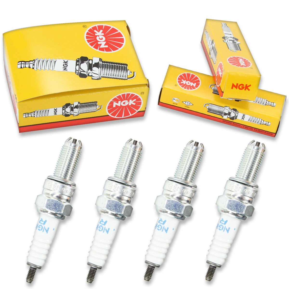 4pcs 1996 Kawasaki ZX1100 GPZ ABS NGK Standard Spark Plugs 1089cc 66ci pe