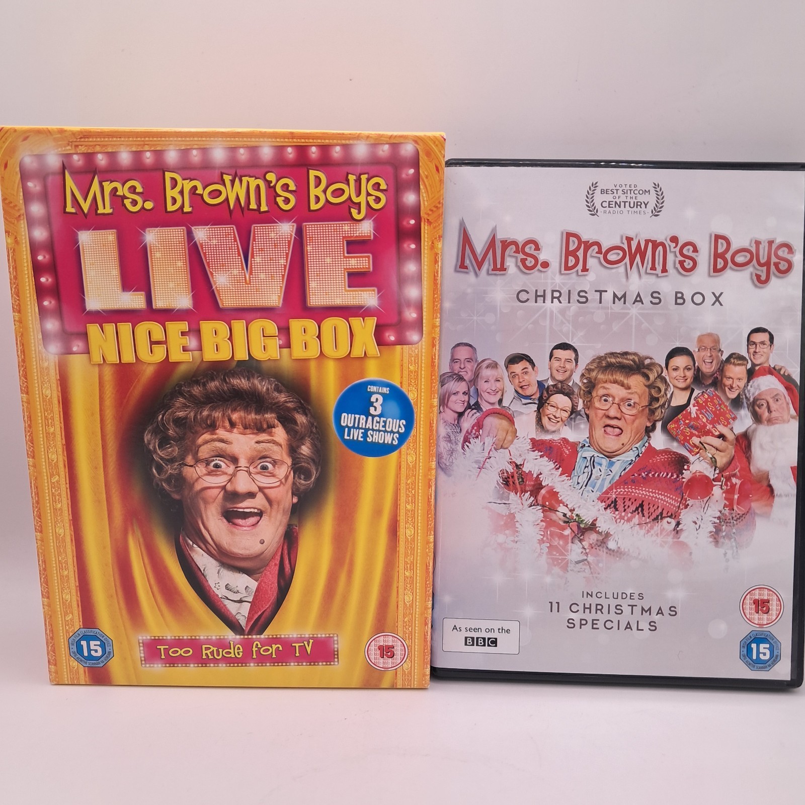 Mrs Brown's Boys DVD Bundle Live Nice Big Box & Christmas Box BBC Comedy