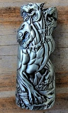 3 Headed Dog GUARDIAN Metal Lighter Case Cover Sleeve Fits Standard Bic Lighter