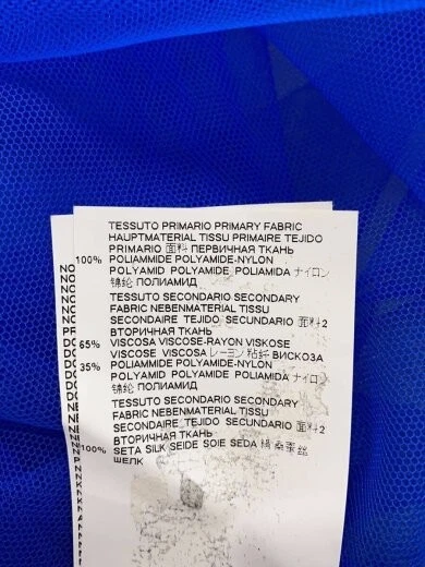 Maison Margiela Top in rete Abito senza maniche 40 Nylon BLU s29nc0434