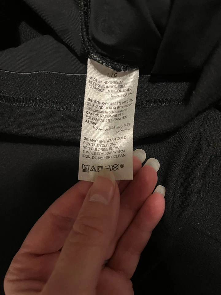 Pantalones de vestir para mujer Soma Pull On negros talla grande regular elásticos Foto 2 de 4