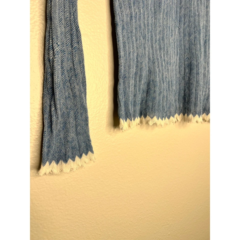 ISABEL ETOILE MARANT Aggy Thin Sweater Blue Knit Sheer Made in Italy Size 40 - Image 3 of 4