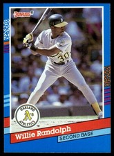 1991 DONRUSS WILLIE RANDOLPH #217 OAKLAND ATHLETICS 2595