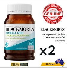 Why-Pay-More? | BLACKMORES | Lot Of 2x Omega Mini 400 Caps = 800 Total