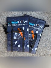 Set of 2 Insulated Grocery Delivery Bag Hot Cold Thermal w/ Straps Amazon