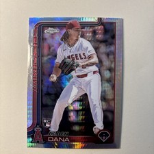 2025 Topps Chrome - Caden Dana #245 Prism Refractor (RC) Angels Rookie Nm