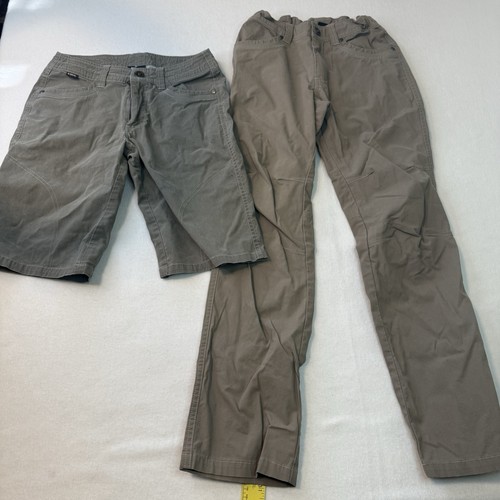 Kuhl Pants and Shorts Youth Medium 10 Beige Straight Leg Adjustable Waist Length