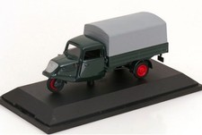 Schuco 02120 1:43 Diecast Army Green Tempo Planenwagen