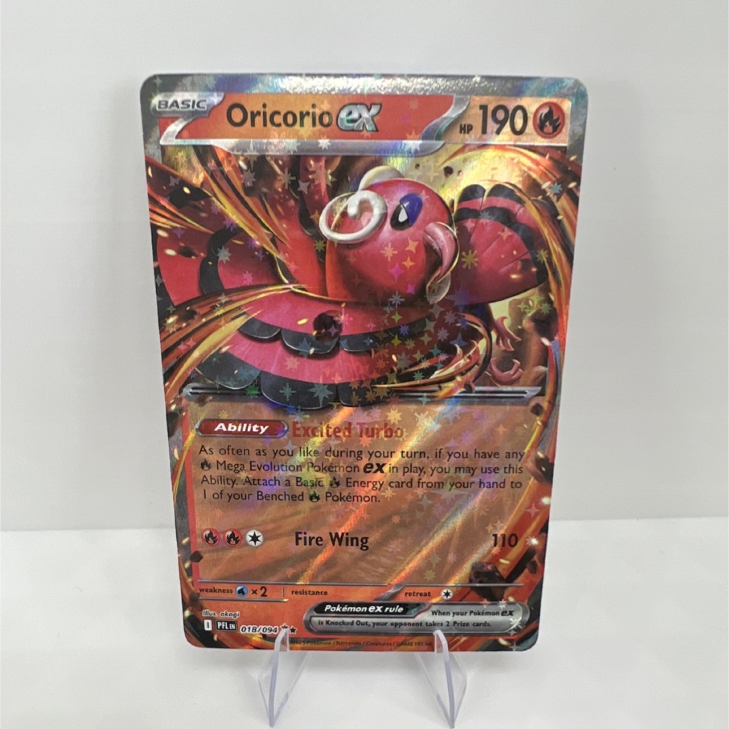 Oricorio ex 018/094 - Pokémon TCG: Phantasmal Flames LP
