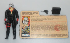 Destro G.I. 1983 vintage GI Joe Cobra v1 100% completo figurina e card 3,75 ARAH