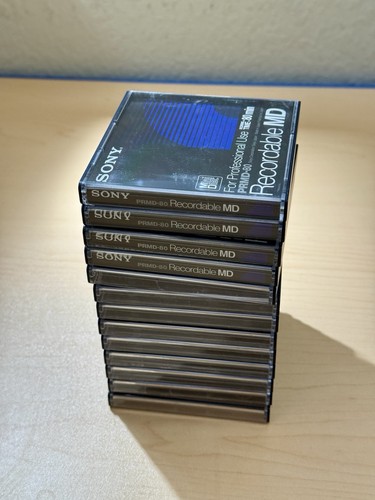 Lot De 6 Minidisc Sony 80 Min – Neufs, Fabriqués En Autriche