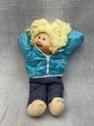 Vintage Cabbage Patch Kids 16in Soft Body Doll Blonde Hair Jacket Jeans 1980s