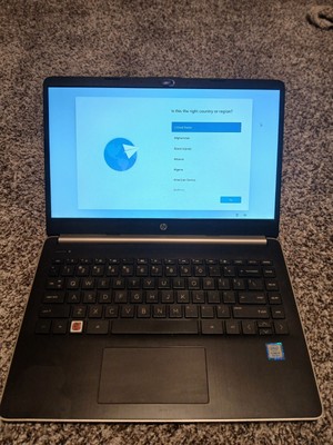HP 14-dq0001dx 14'' (64GB eMMC, Intel Celeron N4020, 1.1GHz, 4GB RAM) Laptop -...