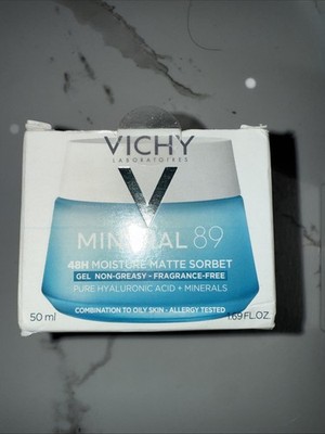 Vichy Mineral 89 100H Moisture Boosting Cream Rich Texture 1.69 Fl Oz  Exp 2027