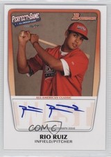 2016 Bowman Chrome All-America Game Auto 155/199 Rio Ruiz (2011 AFLAC) Auto 0p8
