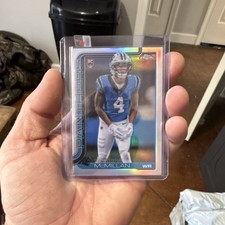 Topps Chrome Tetairoa McMillan Panthers Rookie #326 Football Card 2025